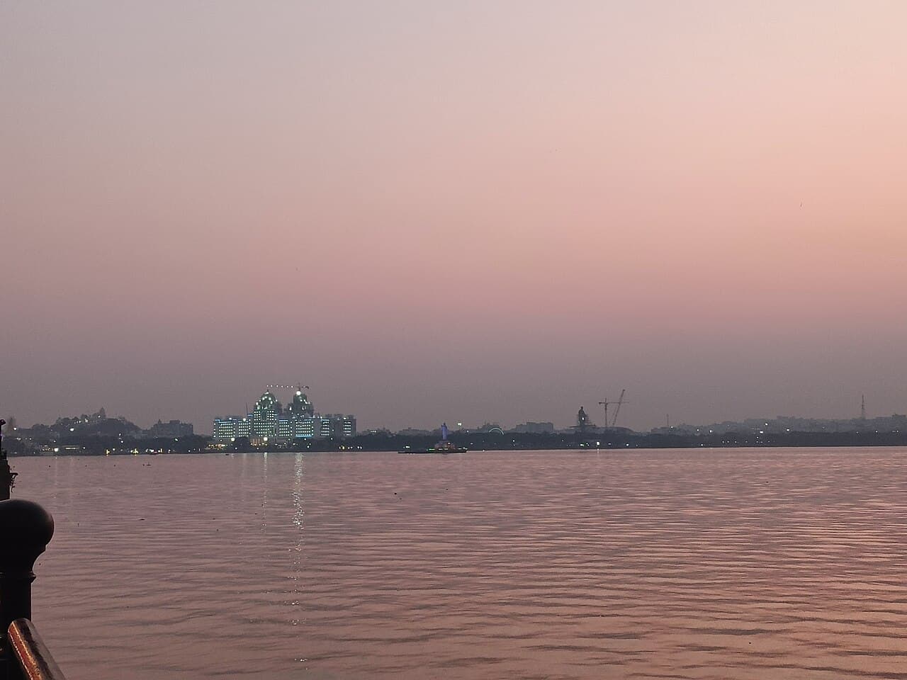 Photograph of Hussain Sagar, Hyderabad