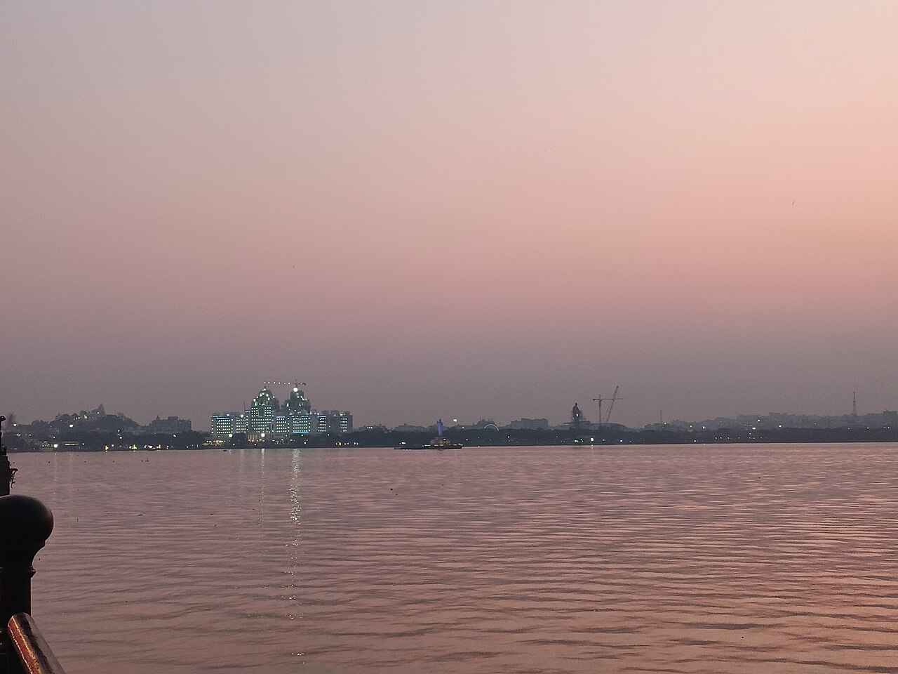 Photograph of Hussain Sagar, Hyderabad